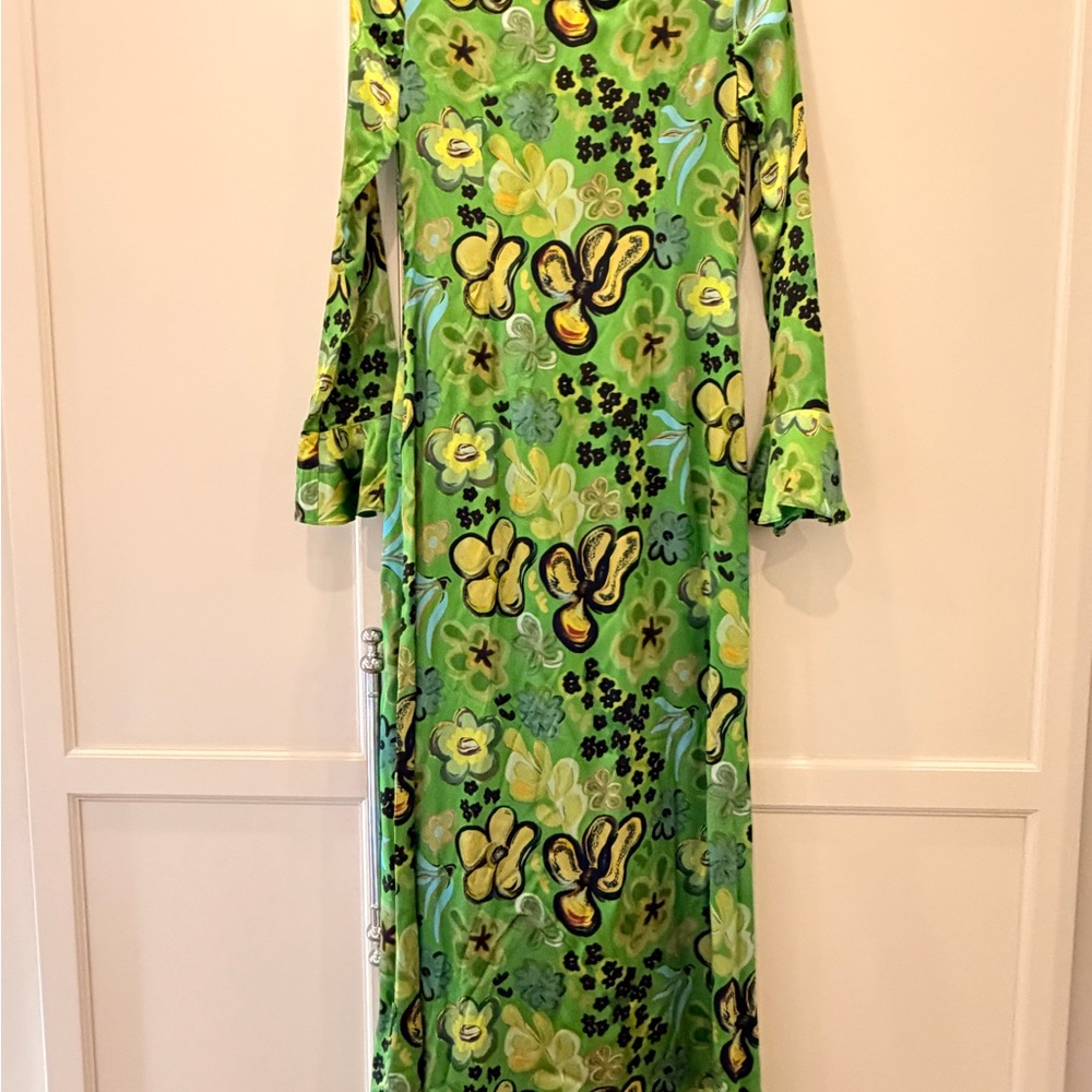 Vibrant Floral Long Sleeve Dress